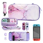 Made of high quality EVA+PU material, hard and waterproof, which can prevent from accidental drop, bump and scratch. Equip with soft velvet lining, 360 degree protects your switch. It is not heavy, easy to carry and take to travel.